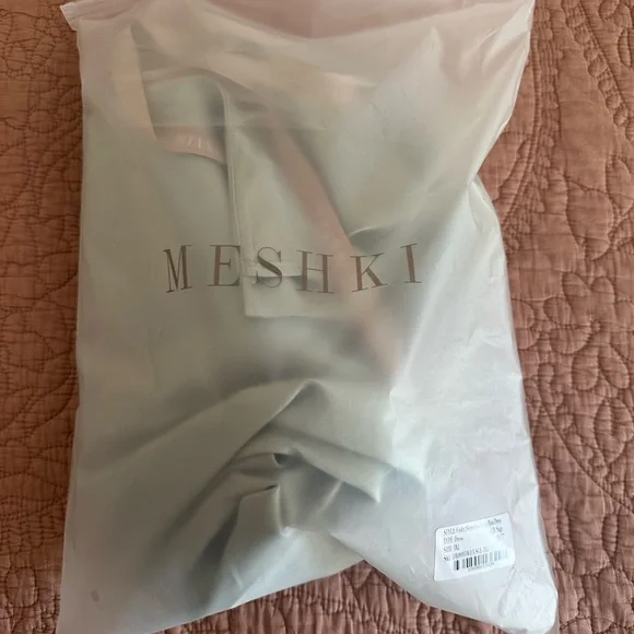 Meshki Satin Formal Dress in Sage - Picture 3 of 7